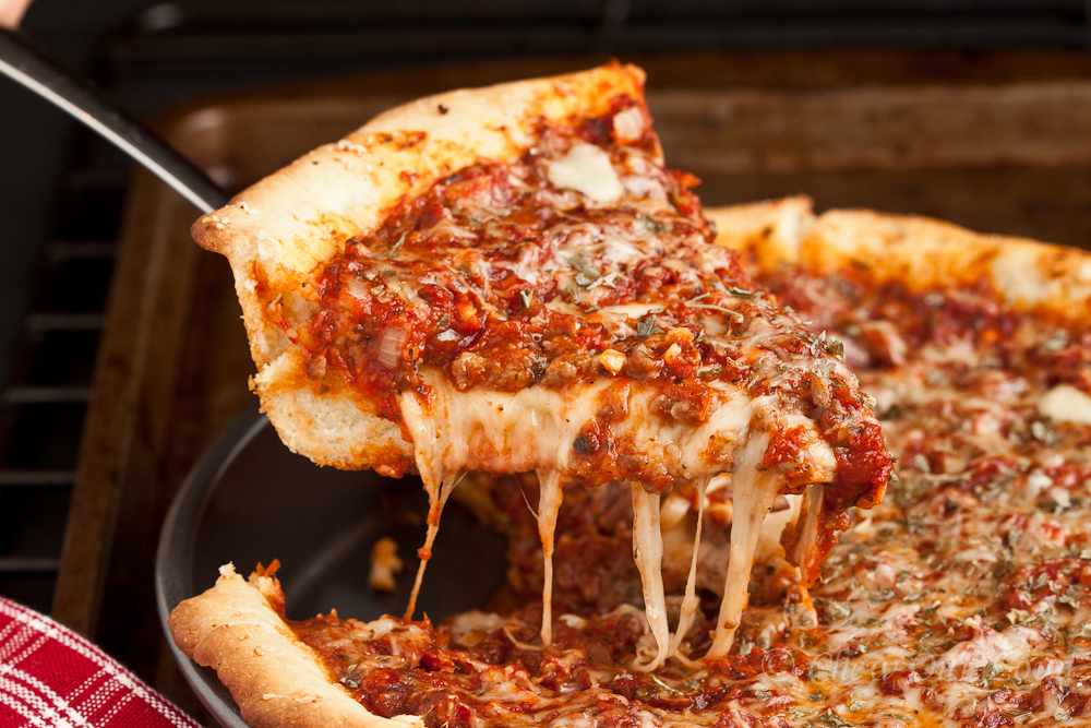 deep dish pizza